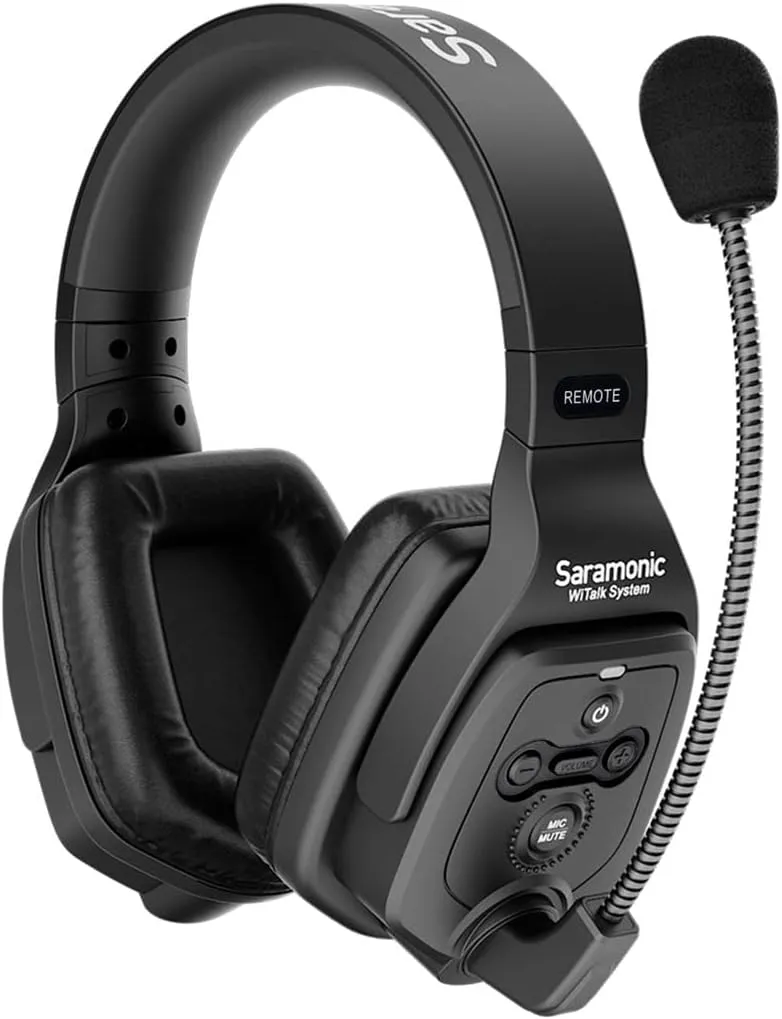 Saramonic WiTalk-WT7D | 7-Person Full-Duplex 1.9GHz Wireless Dual-Ear Headset Intercom System with Hub & Custom Hard Case