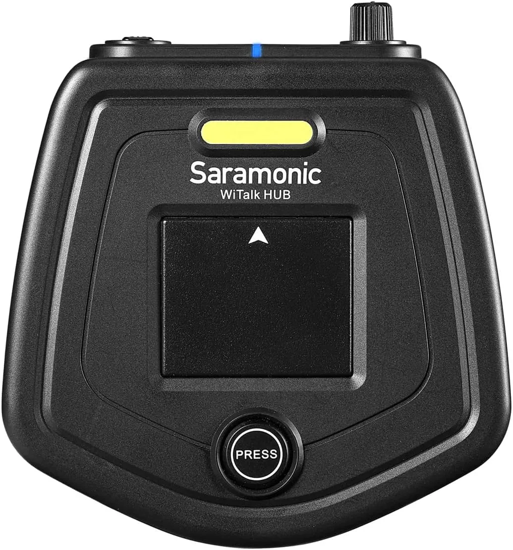 Saramonic WiTalk-WT8D | 8-Person Full-Duplex 1.9GHz Wireless Dual-Ear Headset Intercom System with Hub & Custom Hard Case