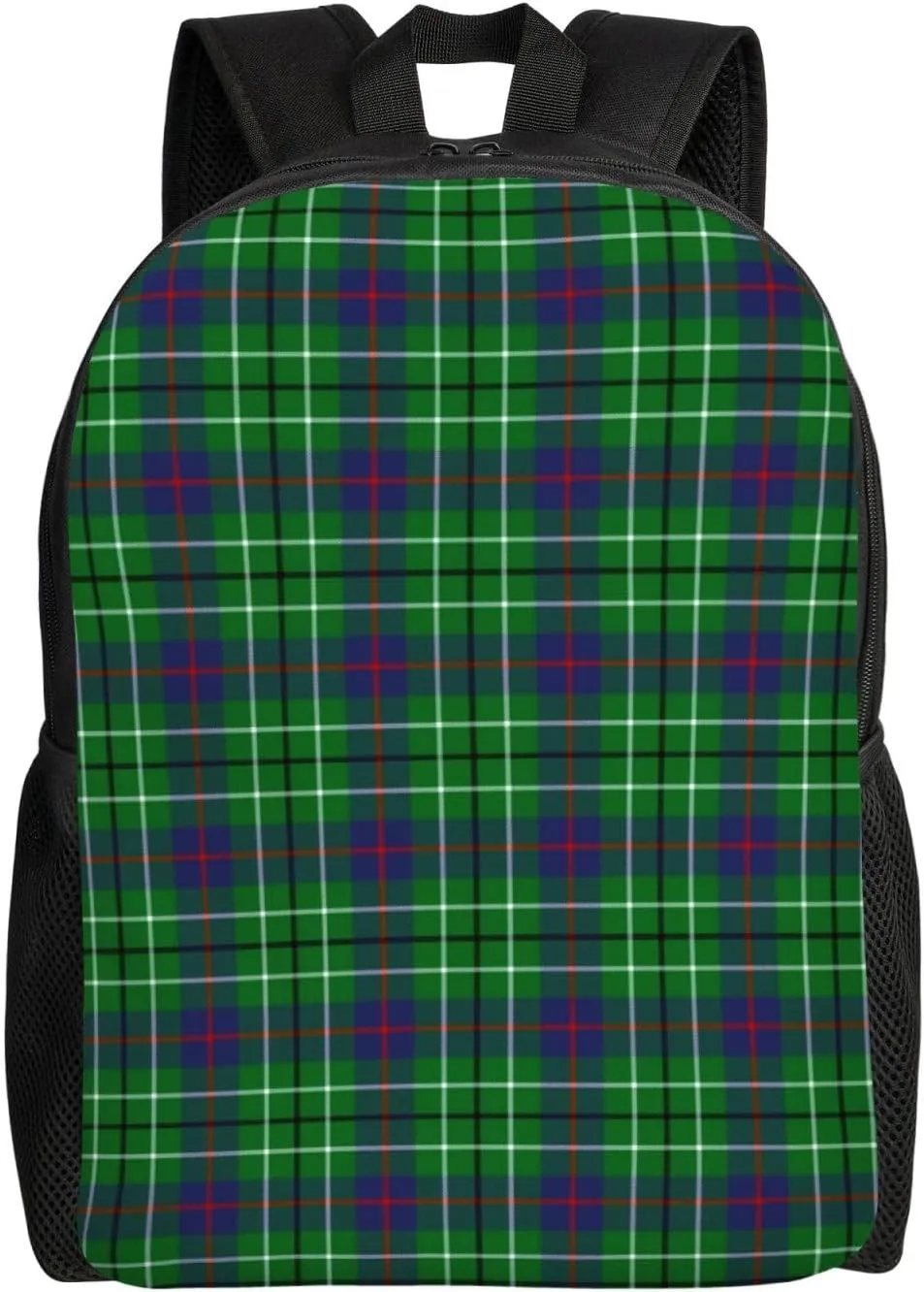 Scottish Clan Duncan Tartan Plaid Minimalist Laptop Backpack – Waterproof Business Travel Bag, Breathable Design, Modern Work & Leisure