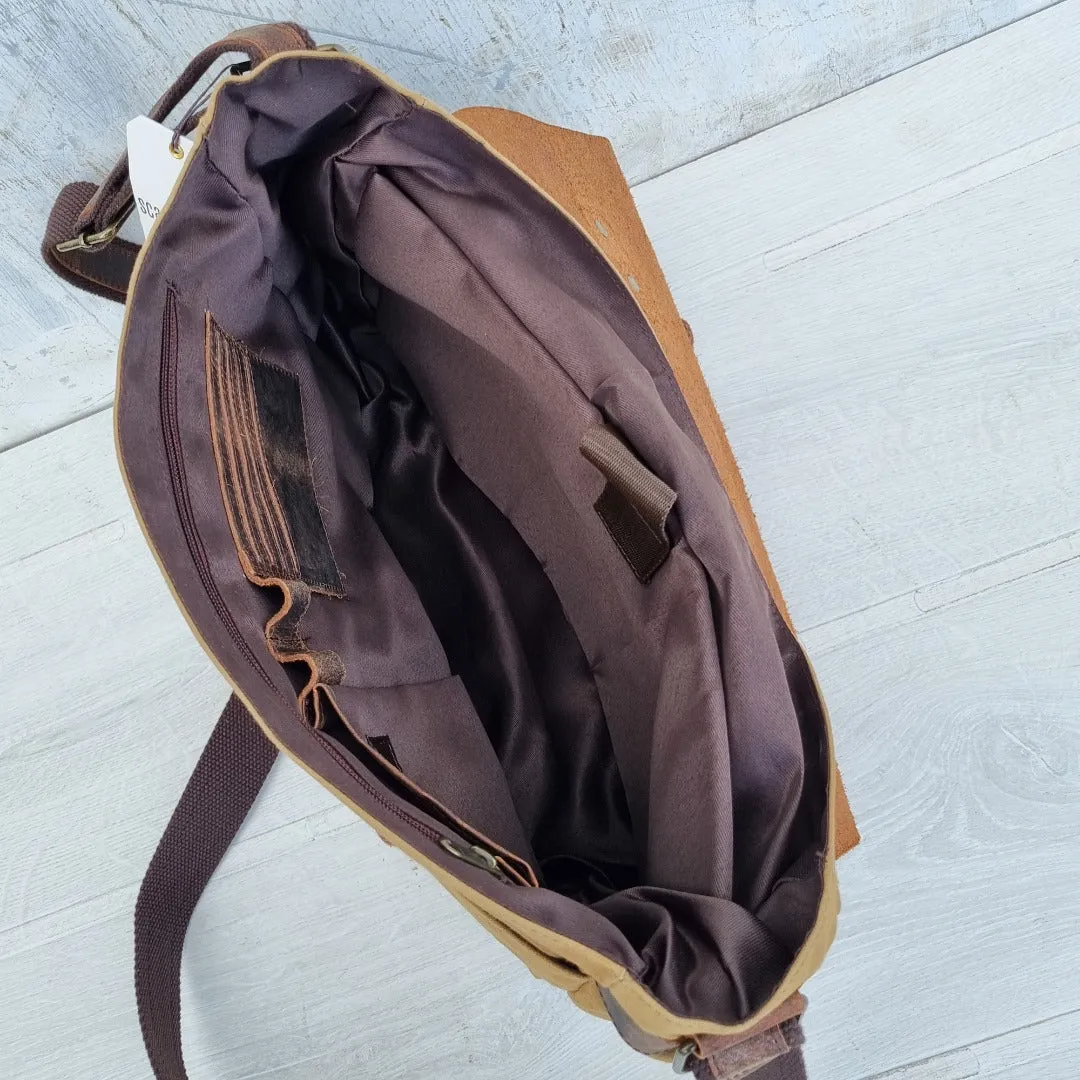 Seconds Canvas and Leather Satchel