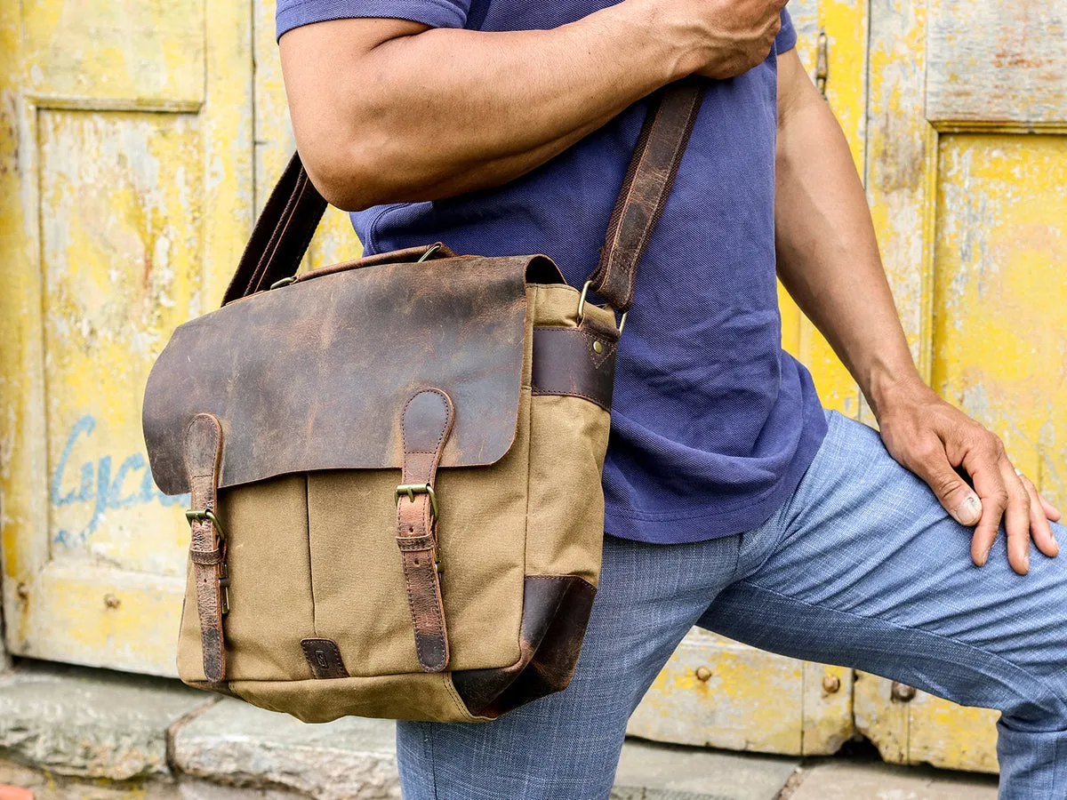 Seconds Canvas and Leather Satchel