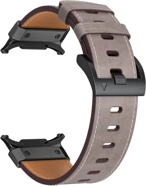 SERDAS Metal Leather Strap For Samsung Galaxy Watch Ultra 47mm Stainless Steel Business Bracelet Belt For Galaxy Watch Ultra 47mm Watchbands