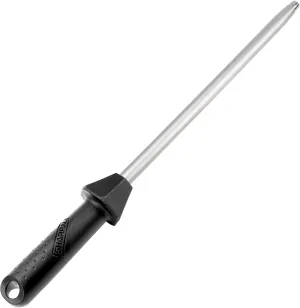 SHARPAL 119N Diamond Sharpening Steel – Professional Solid Knife Sharpener Honing Rod with Built-In Angle Guides, Sharpens, Realigns, and Polishes Edges for Chef and Kitchen Knives