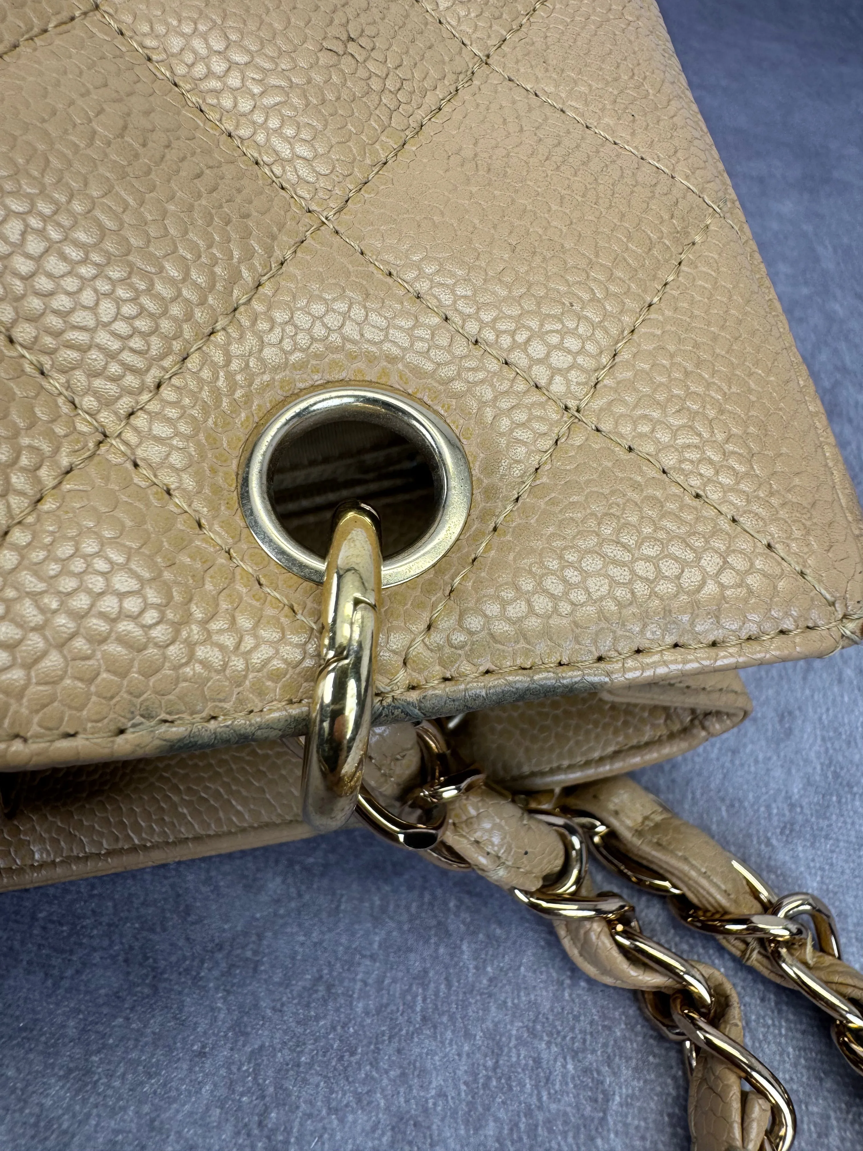 Shopping PST Petite Chanel Tote Caviar Trackable Extensive collection
