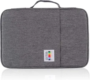 Shulaner Colored Pencil Case Slot Holds 300 Pencils or 200 Gel Pens with Zipper Closure Large Capacity Nylon Pen Organizer for Student or Artist