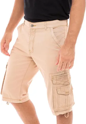 Skylinewears Men Cargo Shorts Classic Casual Cotton Multi-Pocket Work Hiking Fishing Below Knee Loose Fit Summer Shorts