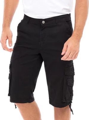 Skylinewears Men Cargo Shorts Classic Casual Cotton Multi-Pocket Work Hiking Fishing Below Knee Loose Fit Summer Shorts