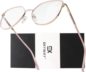 SKYWAY Women's Blue Light Blocking Glasses Stylish Computer Anti-Glare Eyewear for Digital Protection