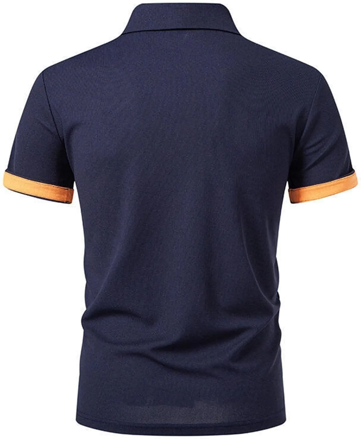 Slim Fit Polo Shirts for Men Causal Lightweight Collared Button Down Shirt Basic Short Sleecve Cotton Golf Polos
