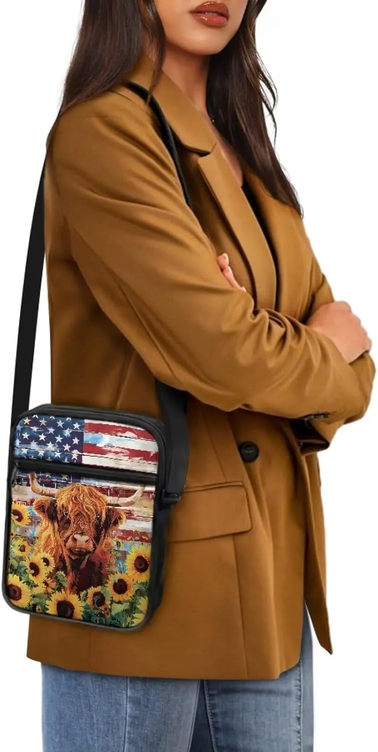 Small Messenger Bag for Women Crossbody Shoulder Satchel Travel Cross Body Purse Cellphone Wallet