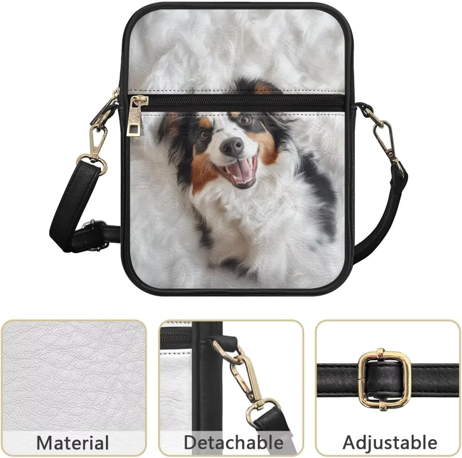 Small Messenger Bag with Adjustable Strap for Women Travel Hiking