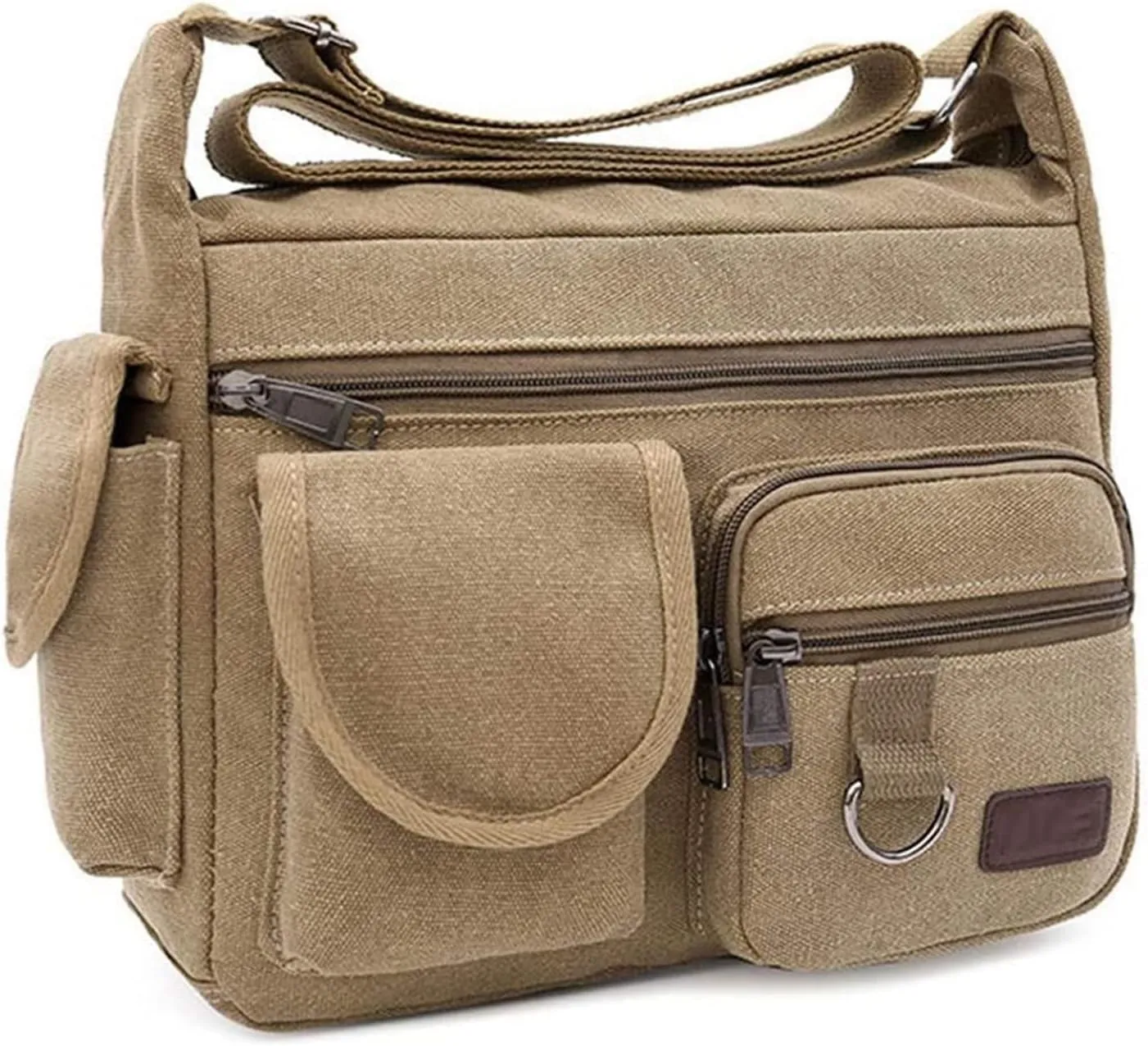 Small Vintage Messenger Bag, Small Canvas Messenger Bag for Men men Tablet Bussiness Briefcase Vintage Crossbody