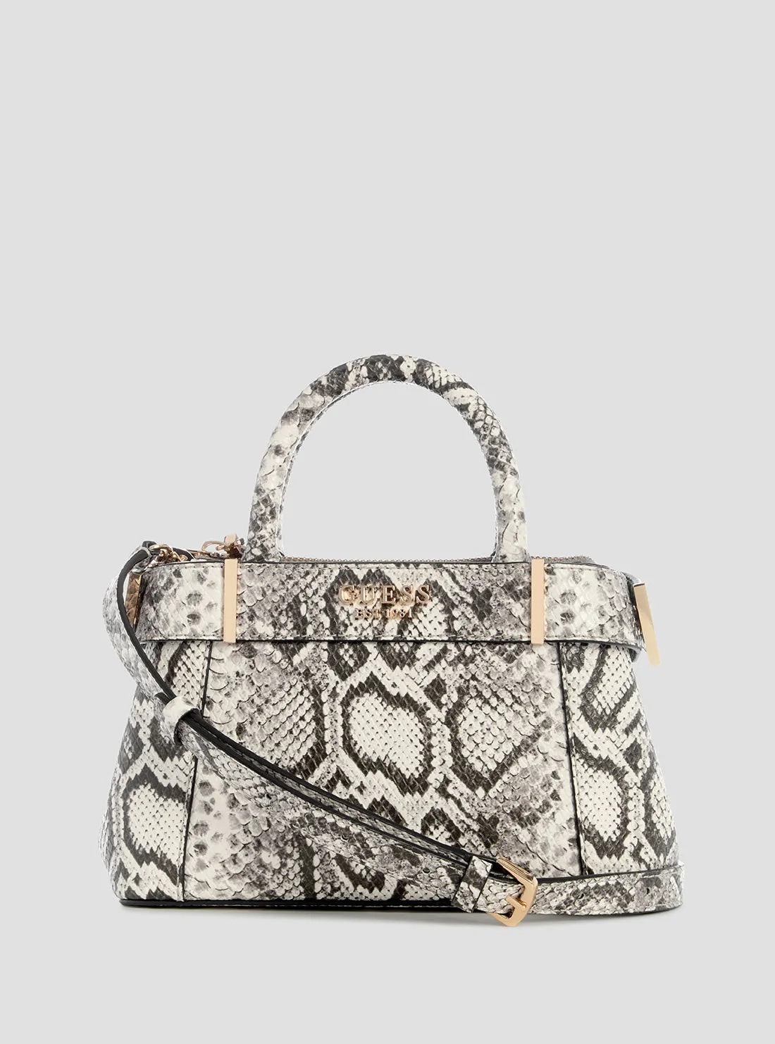 Snake Print Anadela Mini Satchel Bag