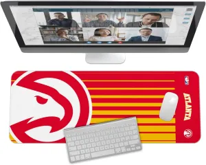 SOAR NBA Multifunctional Desk Mat for Desktop, (31.5"x12") - Ultra Soft Fabric with Non-Slip Rubber Backer - Water Resistant & Durable Nylon Stitching