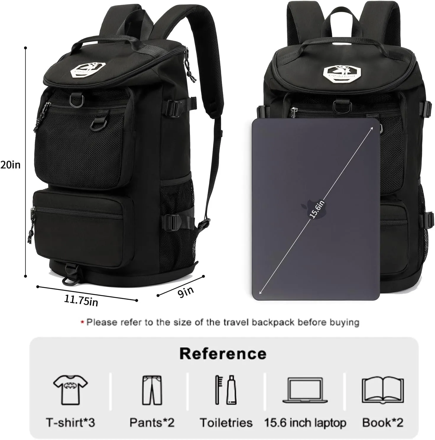 Solid color gym duffel bag backpack, wrestling bag,with shoe compartment, 4 kinds of back method waterproof travel sports walking laptop Lightweight (B-Black)