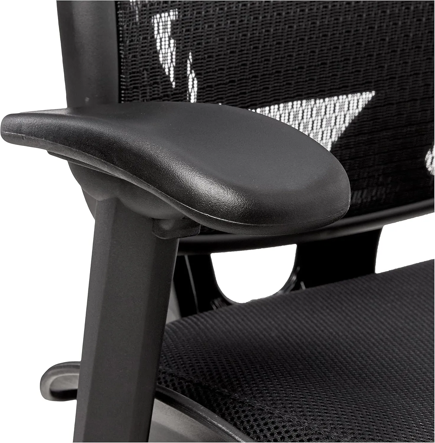 SPACE Seating Breathable Mesh High Back and Padded Seat, Ultra 2-to-1 Synchro Tilt Control, Seat Slider and Gunmetal Finish Executive Chair