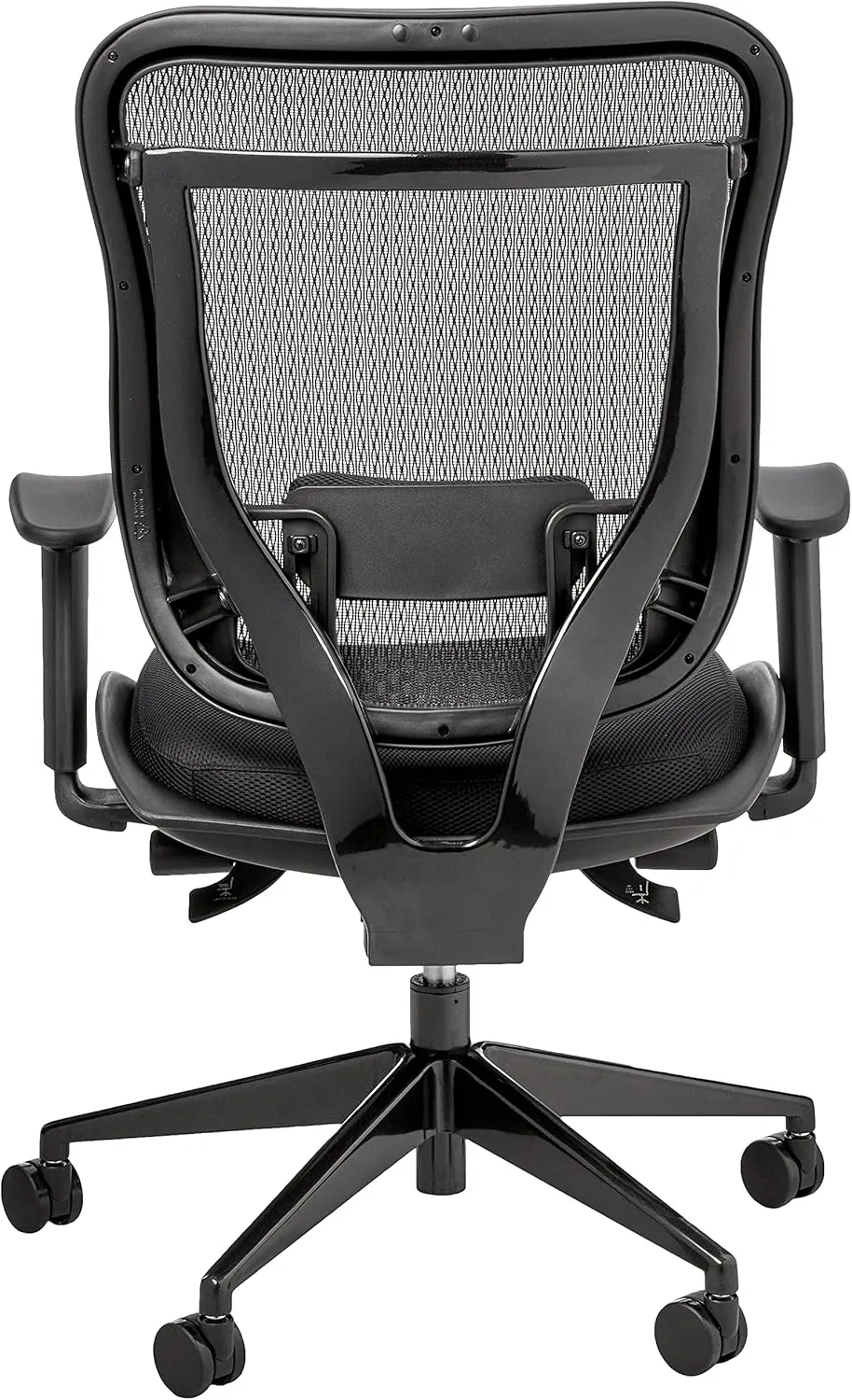 SPACE Seating Breathable Mesh High Back and Padded Seat, Ultra 2-to-1 Synchro Tilt Control, Seat Slider and Gunmetal Finish Executive Chair