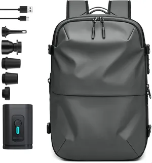 Spacevac Pro Backpack, Ezyvac Vacuum Backpack, 60l Expandable Vacpack Travel Commercial With Pump (2.0-Grey, with Air Pump)