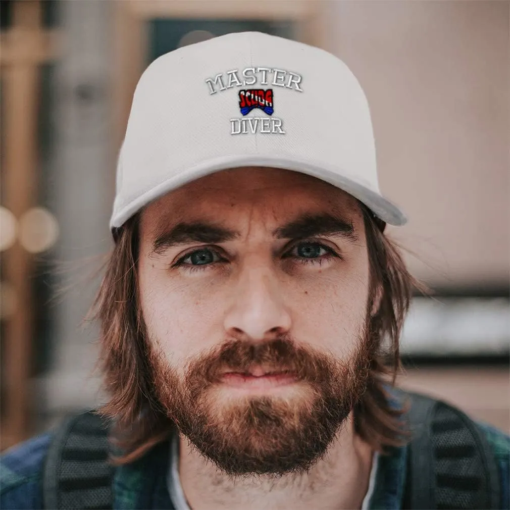 Speedy Pros Baseball Cap Master Scuba Diver Embroidery Acrylic Dad Hats for Men & Women