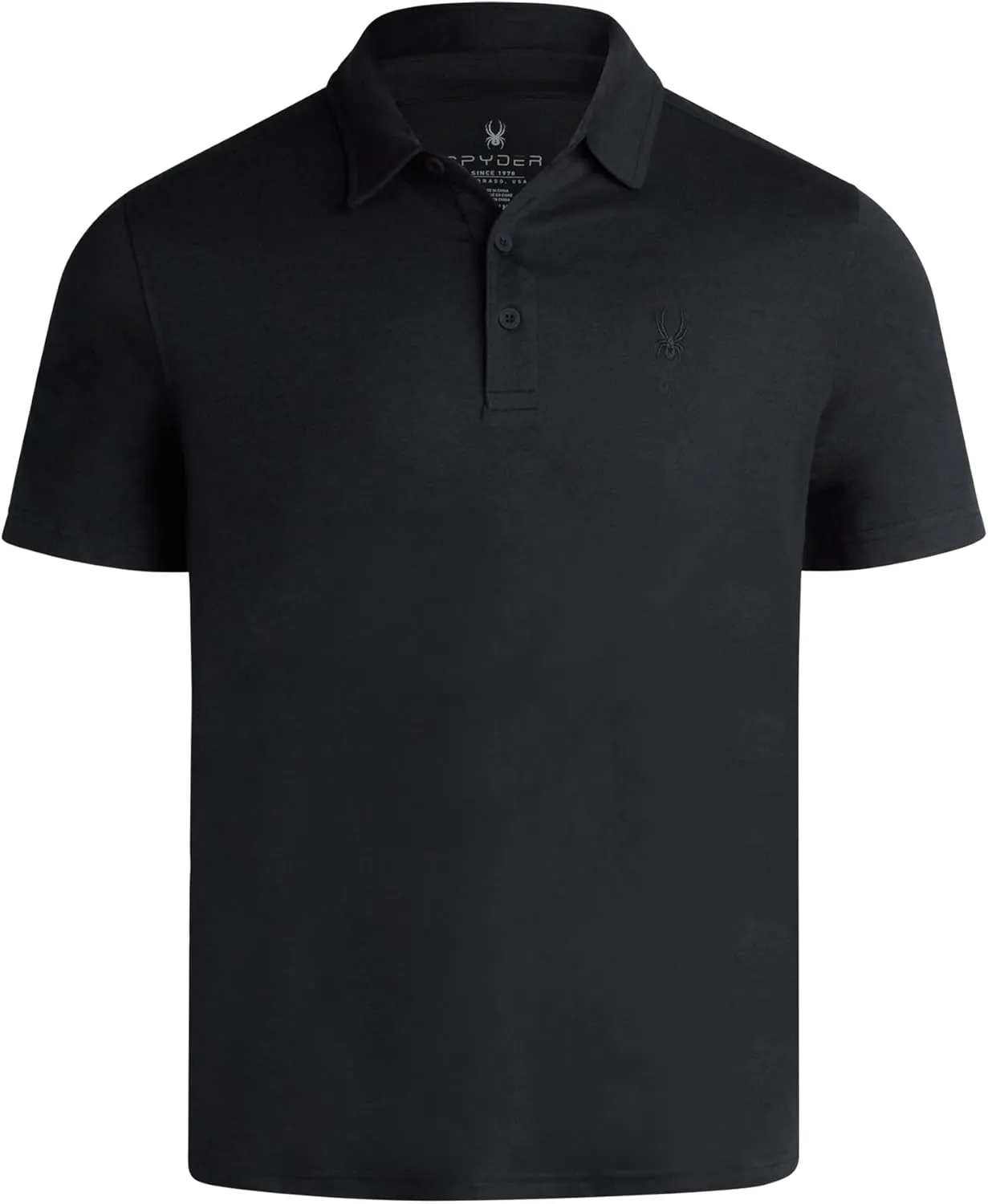 Spyder Mens Golf Polo Shirt - Super Soft Moisture Wicking Athletic Fit Performance Collared Golf Shirts for Men (Sizes: S-XL)