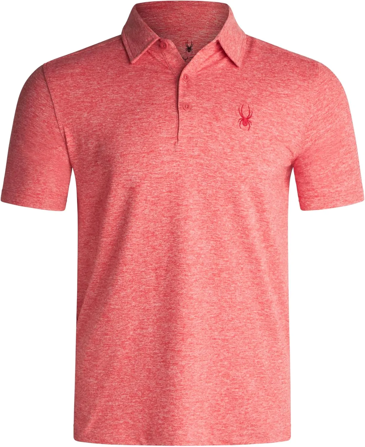 Spyder Mens Golf Polo Shirt - Super Soft Moisture Wicking Athletic Fit Performance Collared Golf Shirts for Men (Sizes: S-XL)