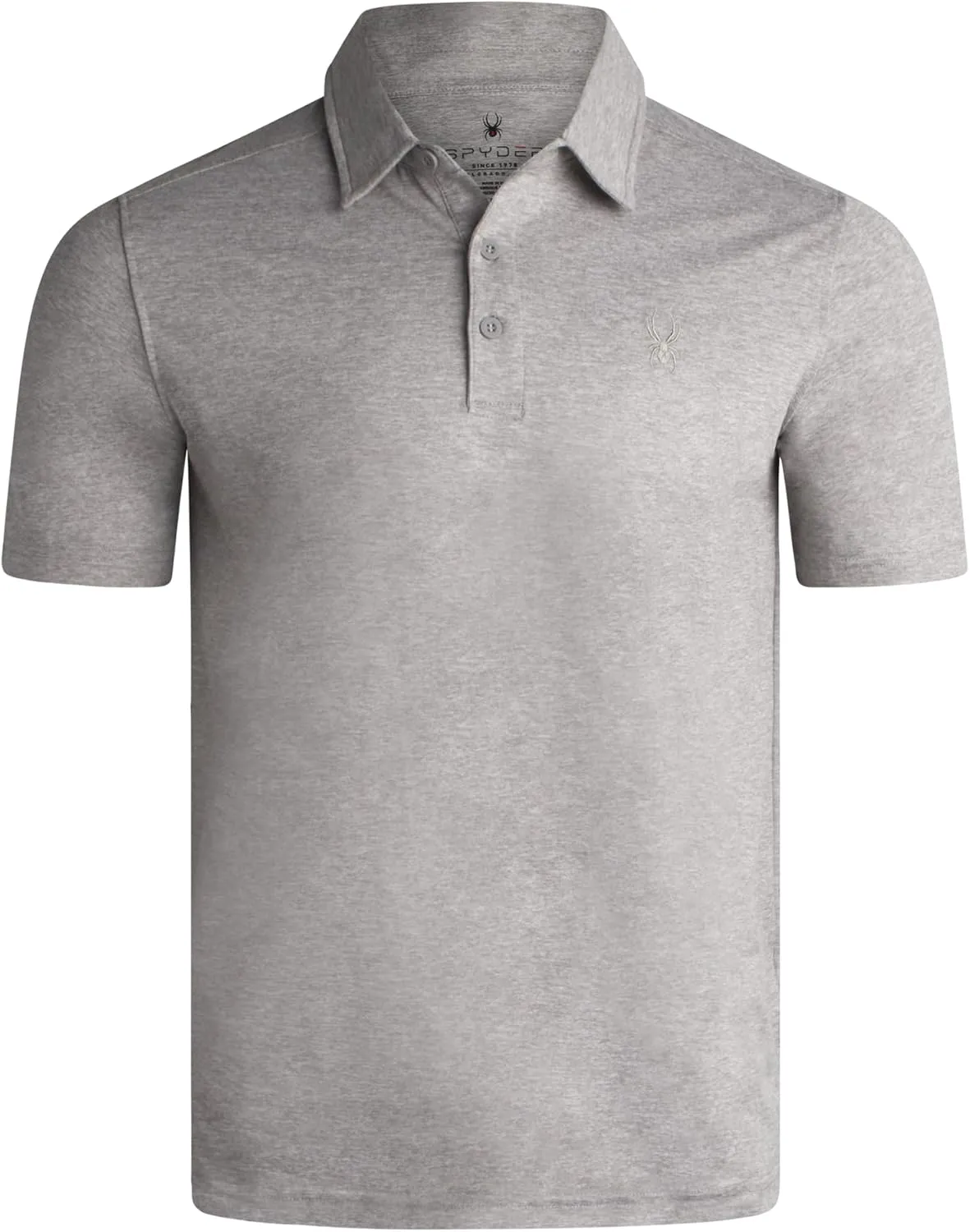 Spyder Mens Golf Polo Shirt - Super Soft Moisture Wicking Athletic Fit Performance Collared Golf Shirts for Men (Sizes: S-XL)