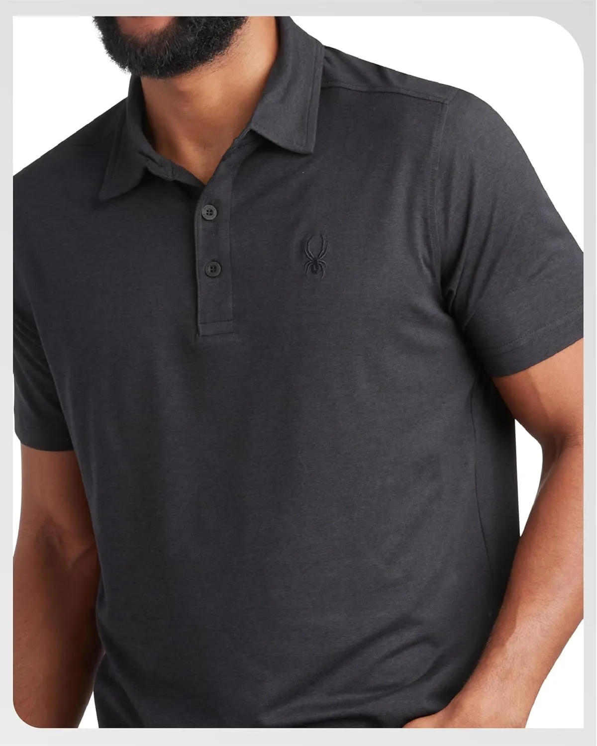 Spyder Mens Golf Polo Shirt - Super Soft Moisture Wicking Athletic Fit Performance Collared Golf Shirts for Men (Sizes: S-XL)