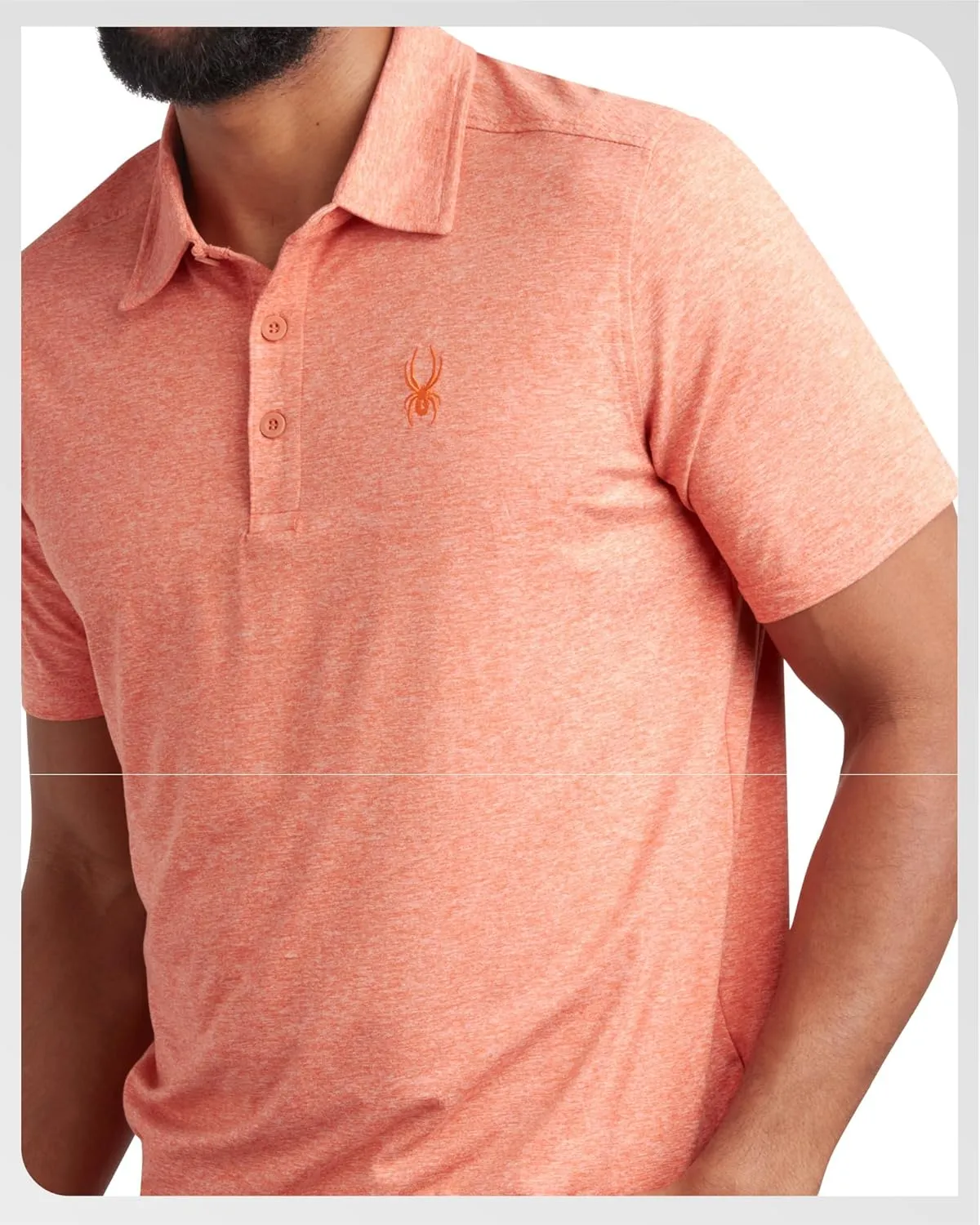 Spyder Mens Golf Polo Shirt - Super Soft Moisture Wicking Athletic Fit Performance Collared Golf Shirts for Men (Sizes: S-XL)