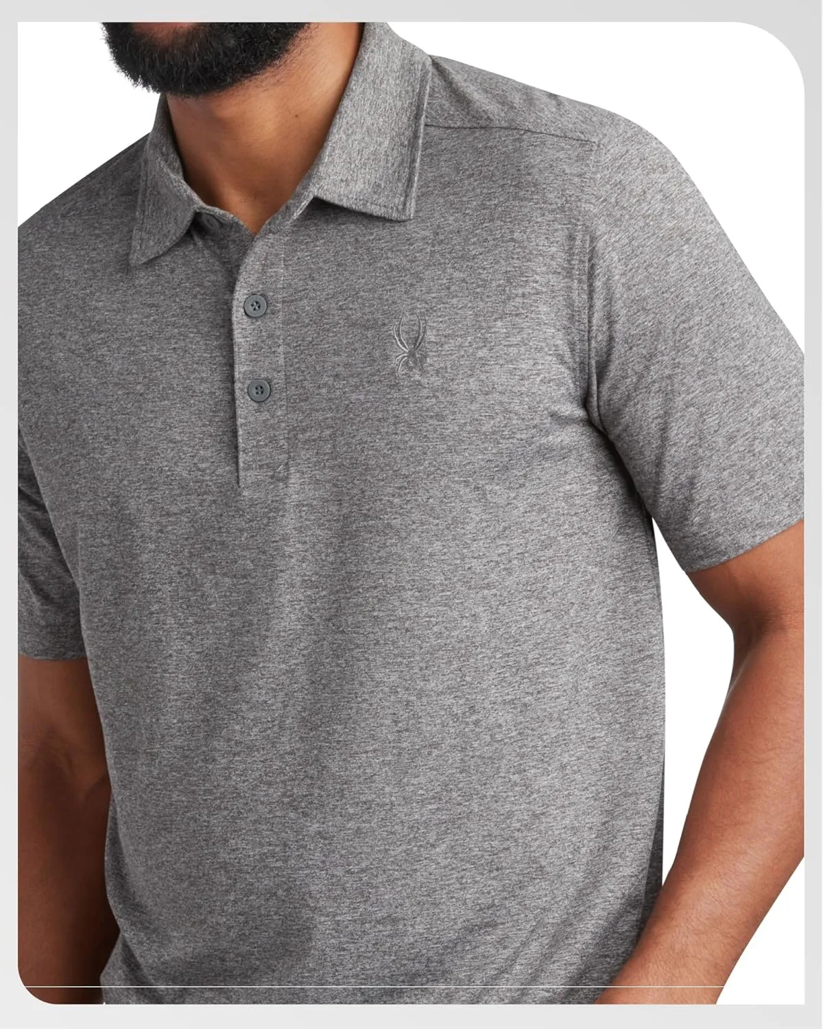Spyder Mens Golf Polo Shirt - Super Soft Moisture Wicking Athletic Fit Performance Collared Golf Shirts for Men (Sizes: S-XL)