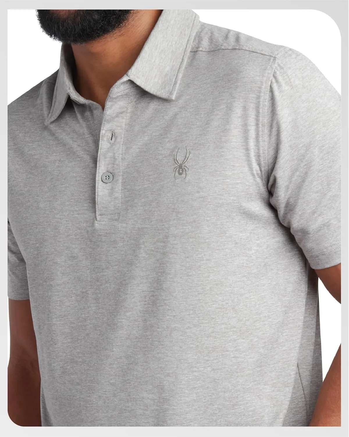 Spyder Mens Golf Polo Shirt - Super Soft Moisture Wicking Athletic Fit Performance Collared Golf Shirts for Men (Sizes: S-XL)