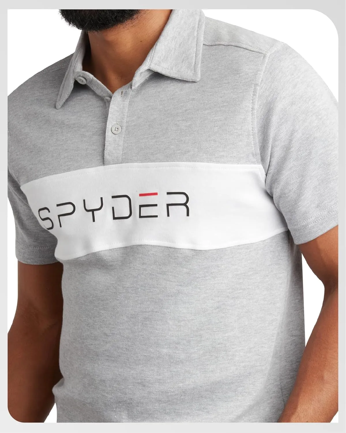 Spyder Mens Polo Shirt - Cotton Polo Shirts for Men - Casual Golf Shirt - Mens Polo Shirts Short Sleeve - Collared Shirt Men