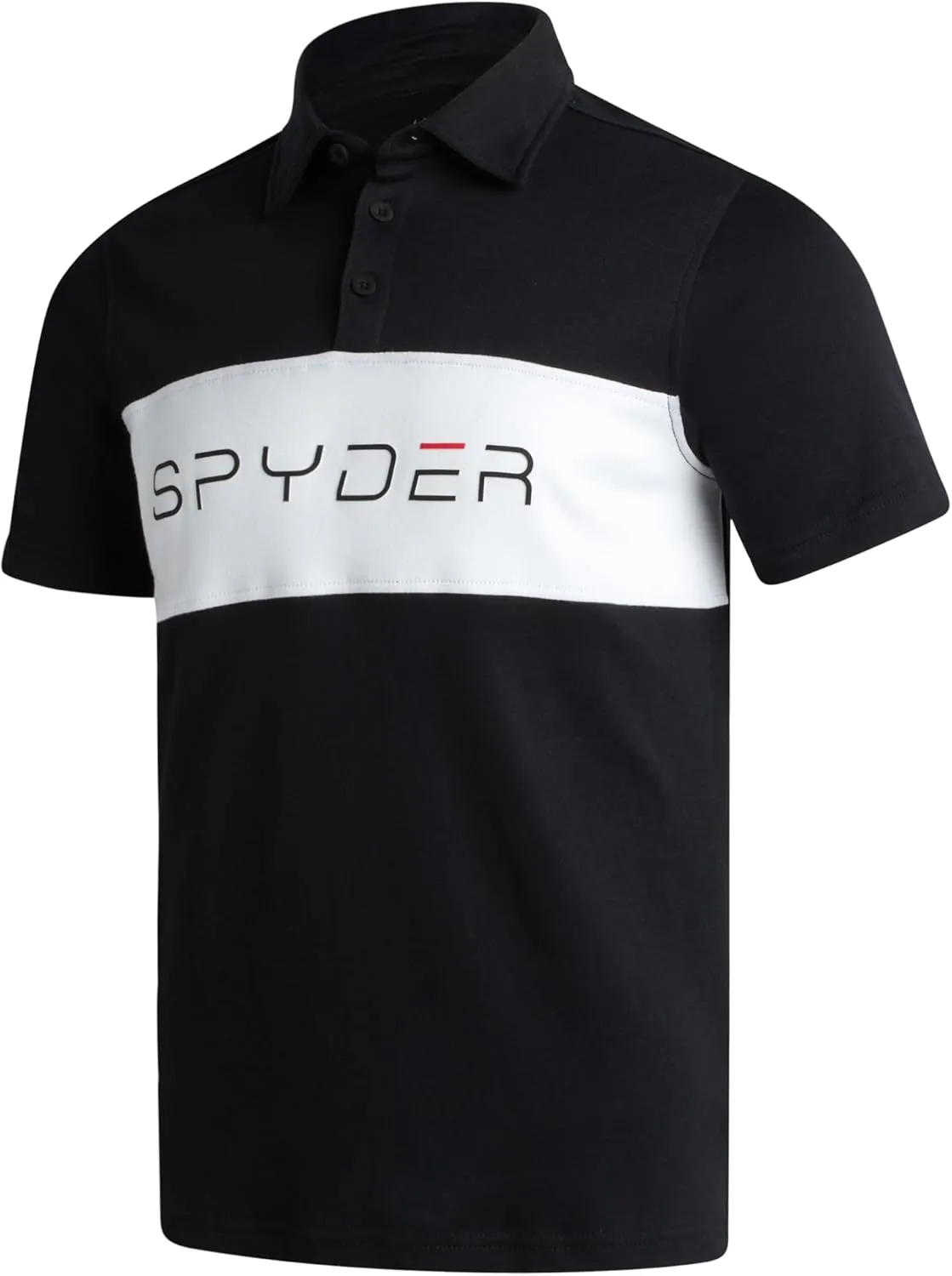 Spyder Mens Polo Shirt - Cotton Polo Shirts for Men - Casual Golf Shirt - Mens Polo Shirts Short Sleeve - Collared Shirt Men