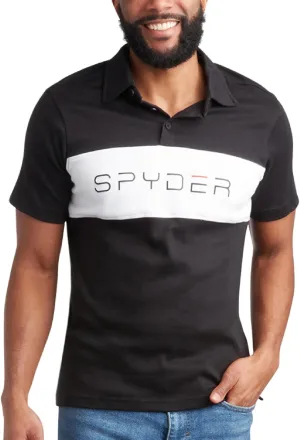 Spyder Mens Polo Shirt - Cotton Polo Shirts for Men - Casual Golf Shirt - Mens Polo Shirts Short Sleeve - Collared Shirt Men