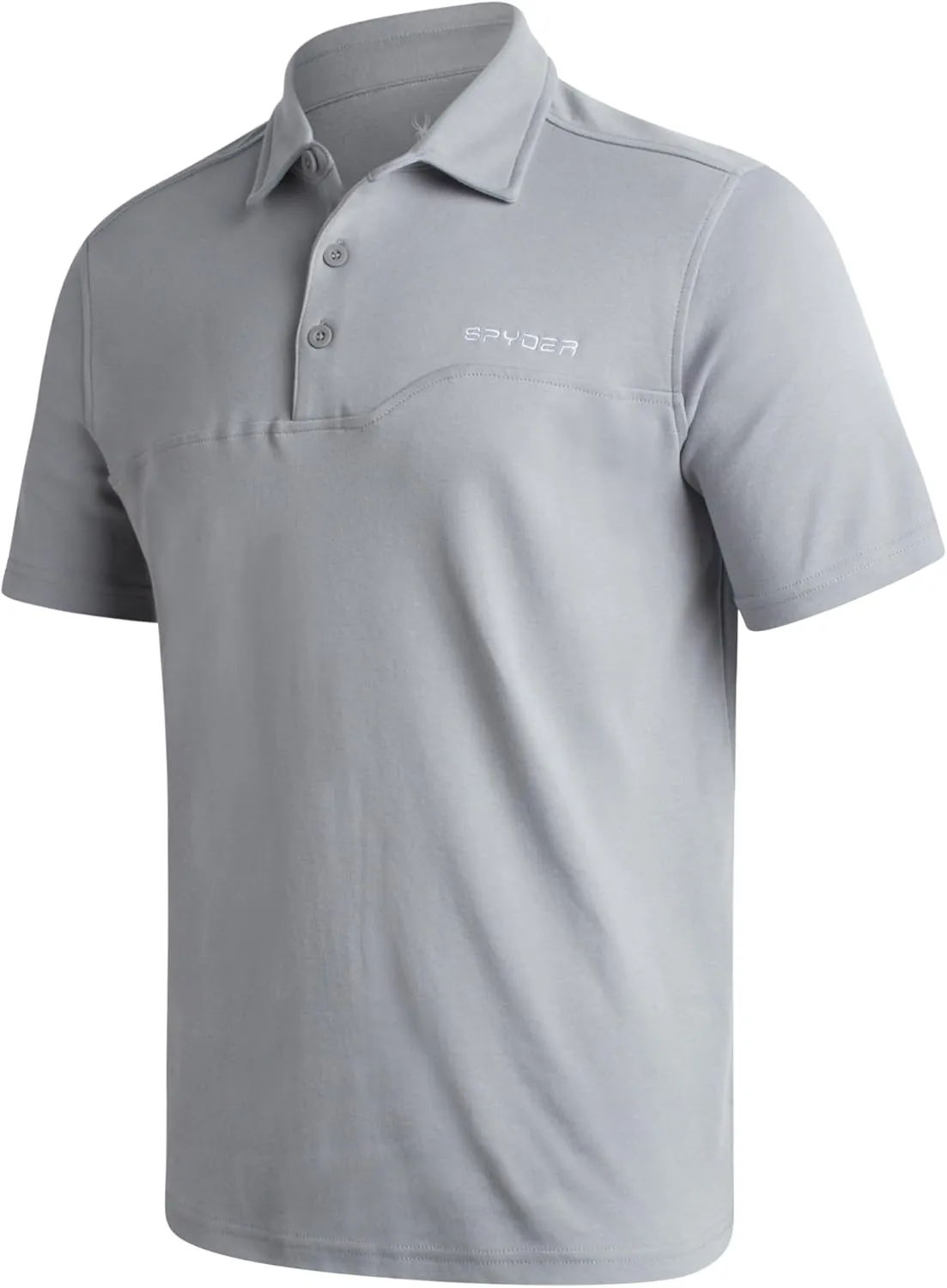 Spyder Mens Polo Shirt - Cotton Polo Shirts for Men - Casual Golf Shirt - Mens Polo Shirts Short Sleeve - Collared Shirt Men