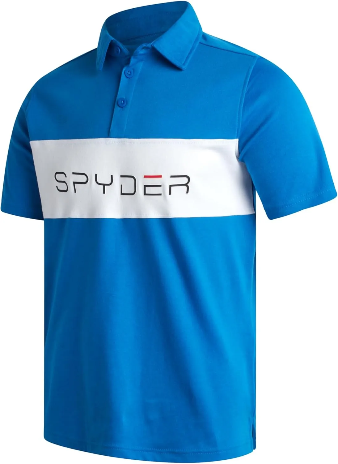 Spyder Mens Polo Shirt - Cotton Polo Shirts for Men - Casual Golf Shirt - Mens Polo Shirts Short Sleeve - Collared Shirt Men