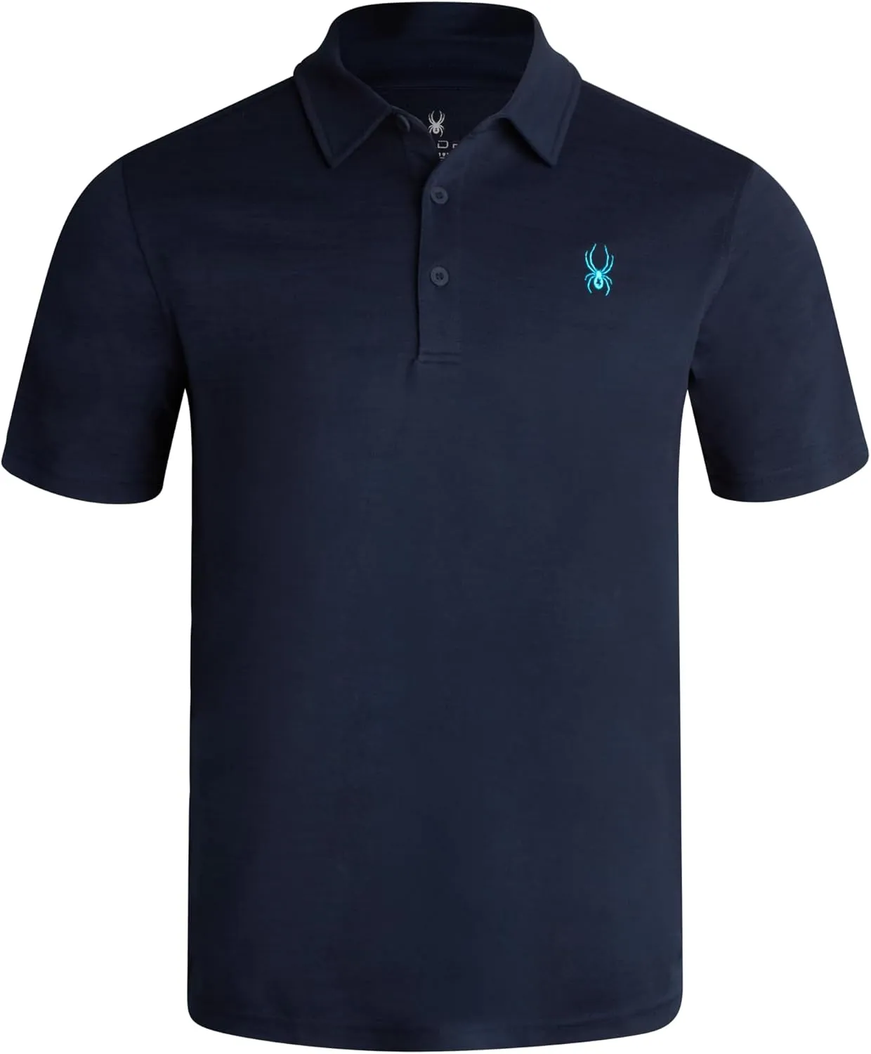 Spyder Mens Polo Shirt - Moisture-Wicking Short Sleeve Athletic Performance Collared Golf Shirt for Men (S-XL)