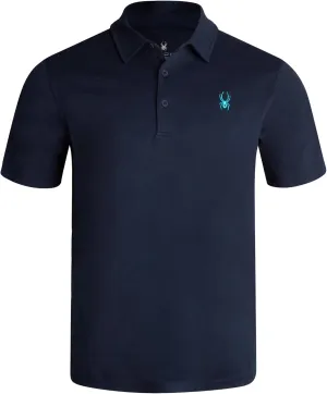 Spyder Mens Polo Shirt - Moisture-Wicking Short Sleeve Athletic Performance Collared Golf Shirt for Men (S-XL)