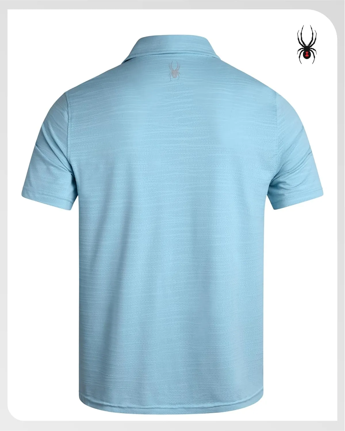 Spyder Mens Polo Shirt - Moisture-Wicking Short Sleeve Athletic Performance Collared Golf Shirt for Men (S-XL)