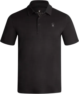 Spyder Mens Polo Shirt - Moisture-Wicking Short Sleeve Athletic Performance Collared Golf Shirt for Men (S-XL)