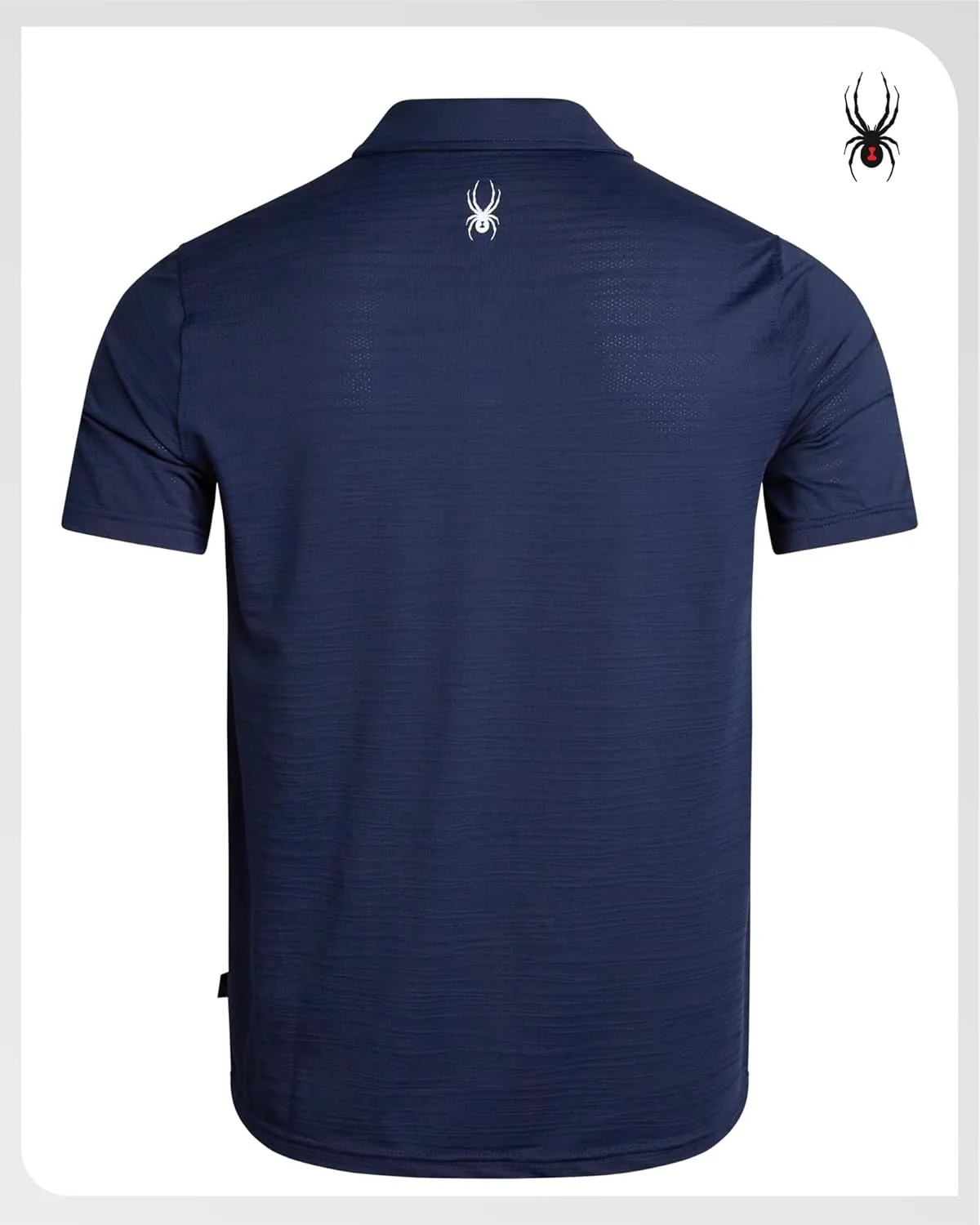 Spyder Mens Polo Shirt - Moisture-Wicking Short Sleeve Athletic Performance Collared Golf Shirt for Men (S-XL)