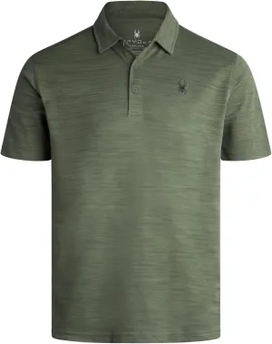 Spyder Mens Polo Shirt - Moisture-Wicking Short Sleeve Athletic Performance Collared Golf Shirt for Men (S-XL)
