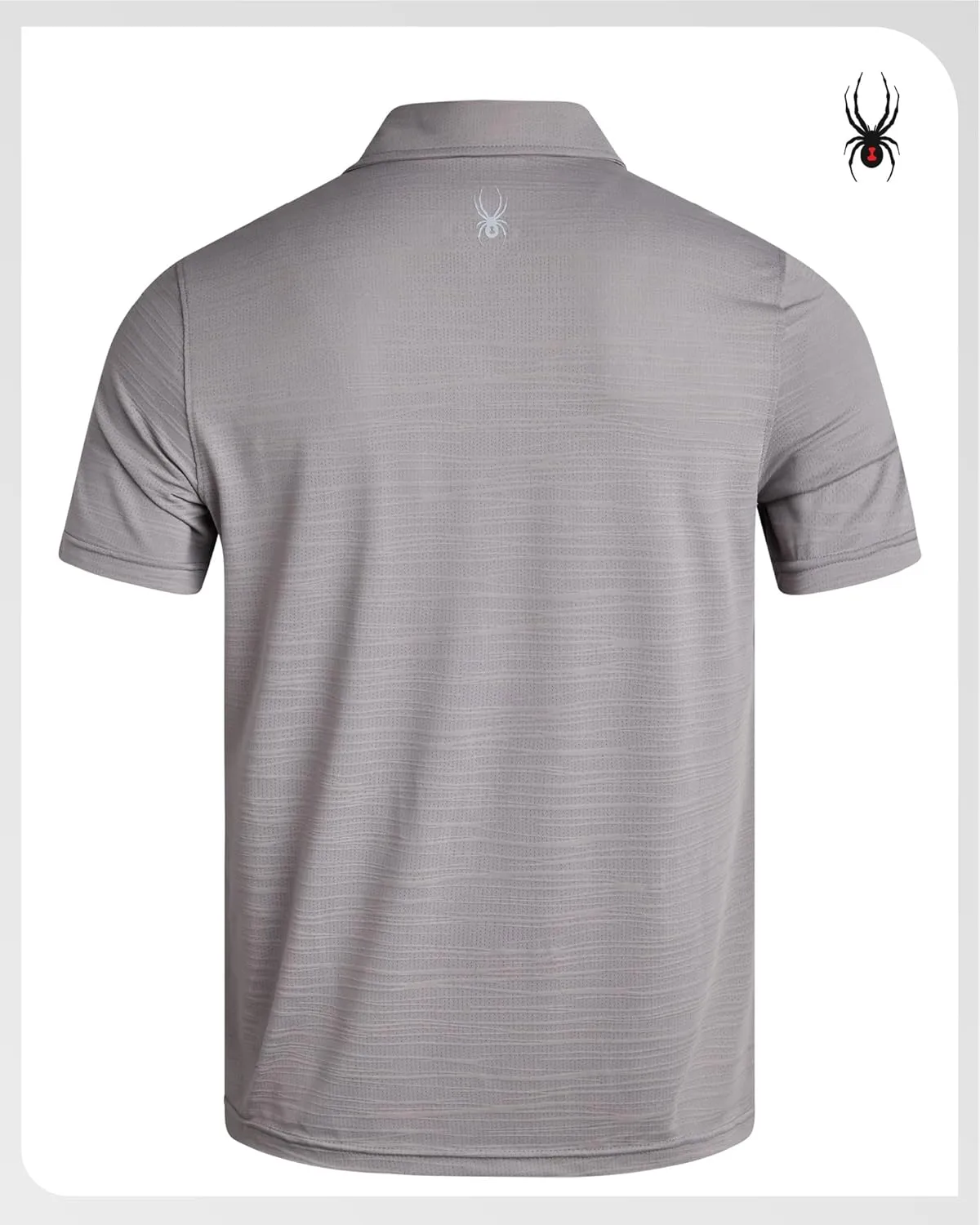 Spyder Mens Polo Shirt - Moisture-Wicking Short Sleeve Athletic Performance Collared Golf Shirt for Men (S-XL)