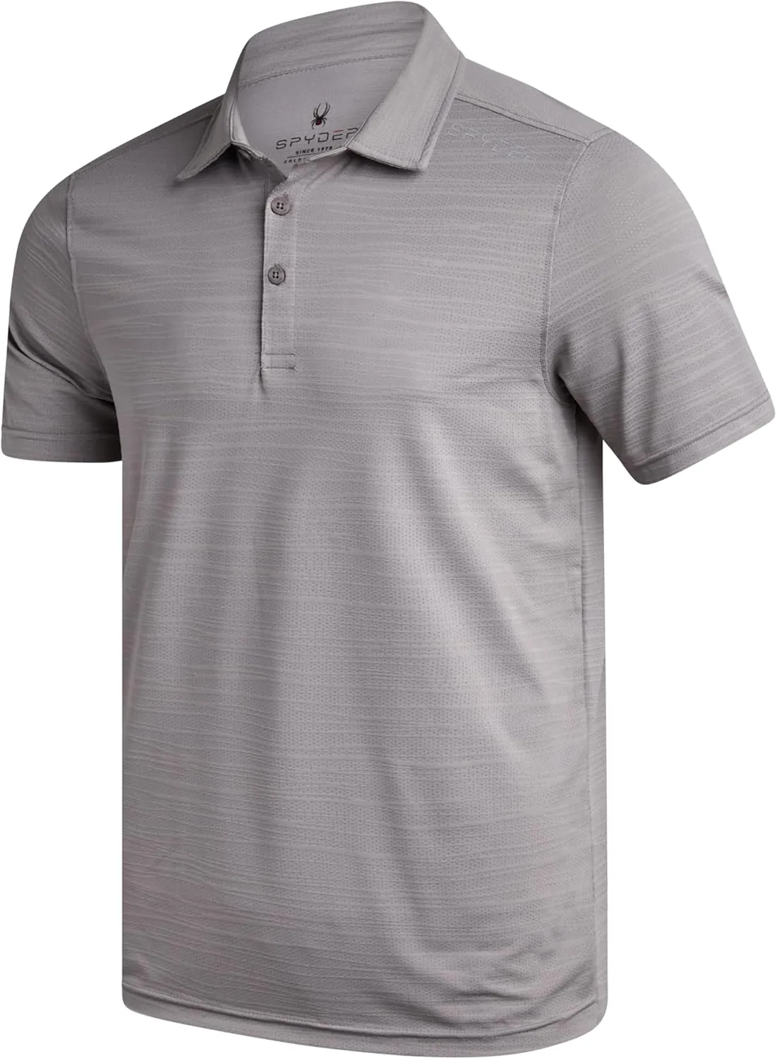 Spyder Mens Polo Shirt - Moisture-Wicking Short Sleeve Athletic Performance Collared Golf Shirt for Men (S-XL)