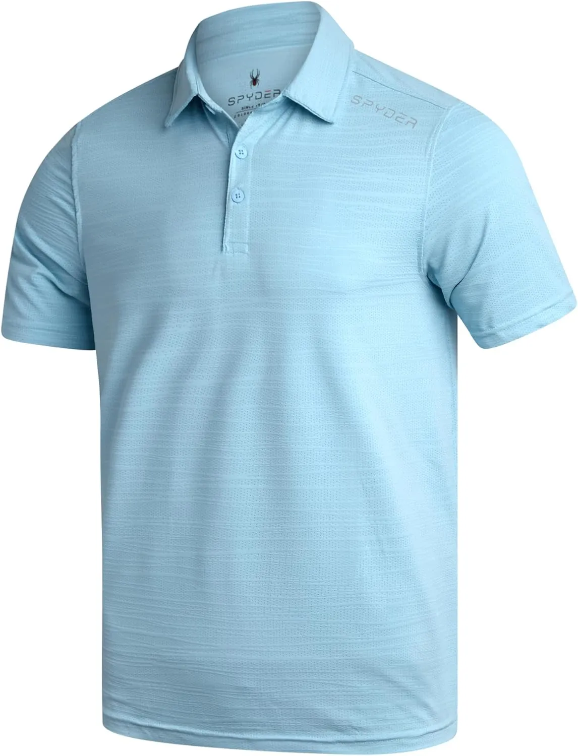 Spyder Mens Polo Shirt - Moisture-Wicking Short Sleeve Athletic Performance Collared Golf Shirt for Men (S-XL)