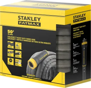 Stanley FATMAX 50 ft. x 5/8 in. Expandable Fabric Garden Hose with Swivel Coupling