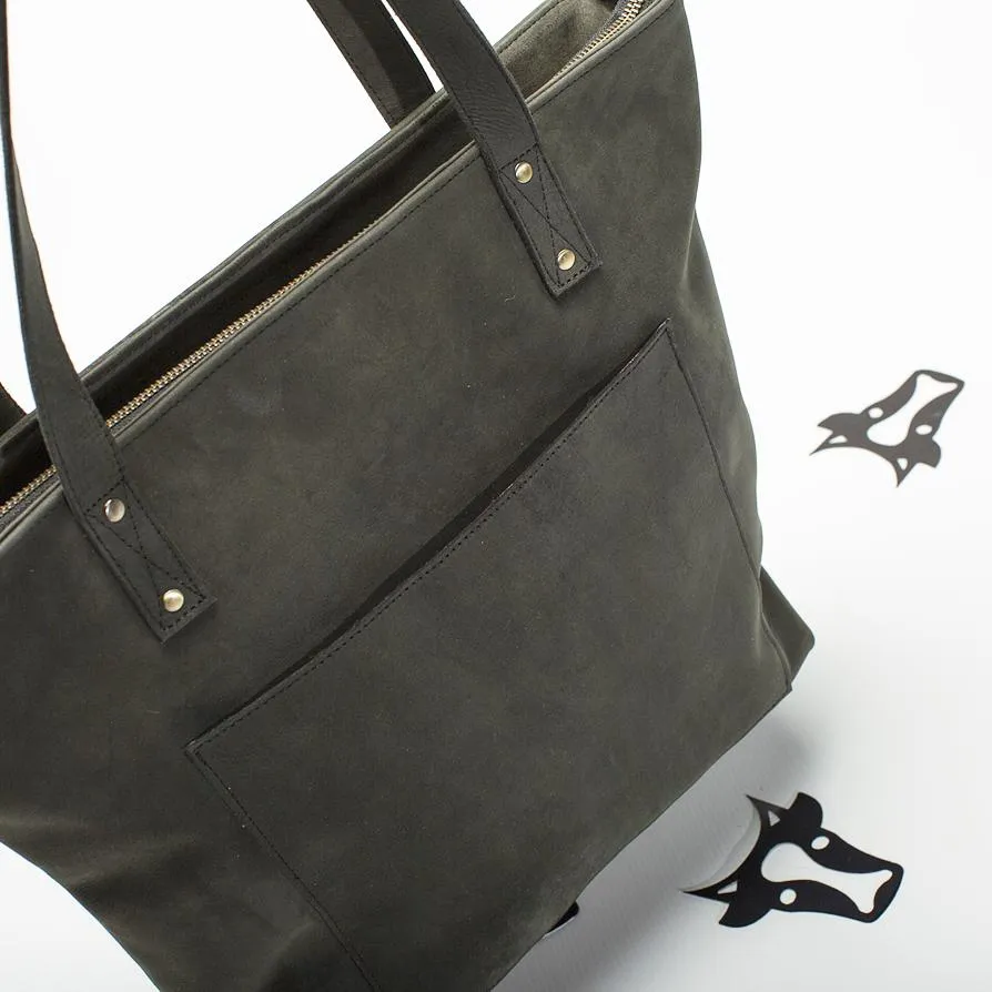 Steel Leather Tote