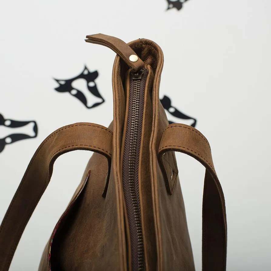 Steel Leather Tote