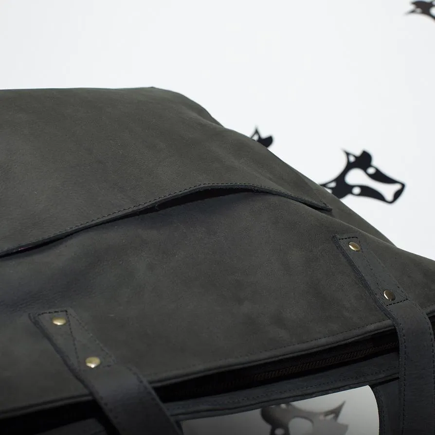 Steel Leather Tote