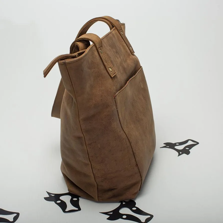 Steel Leather Tote