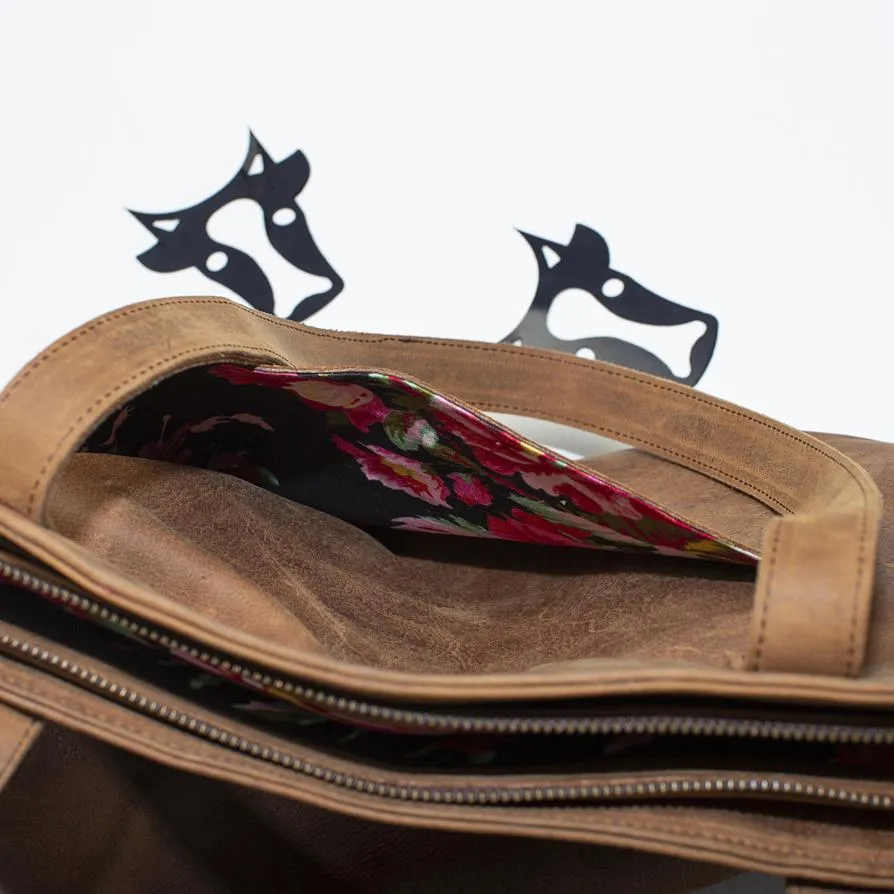 Steel Leather Tote
